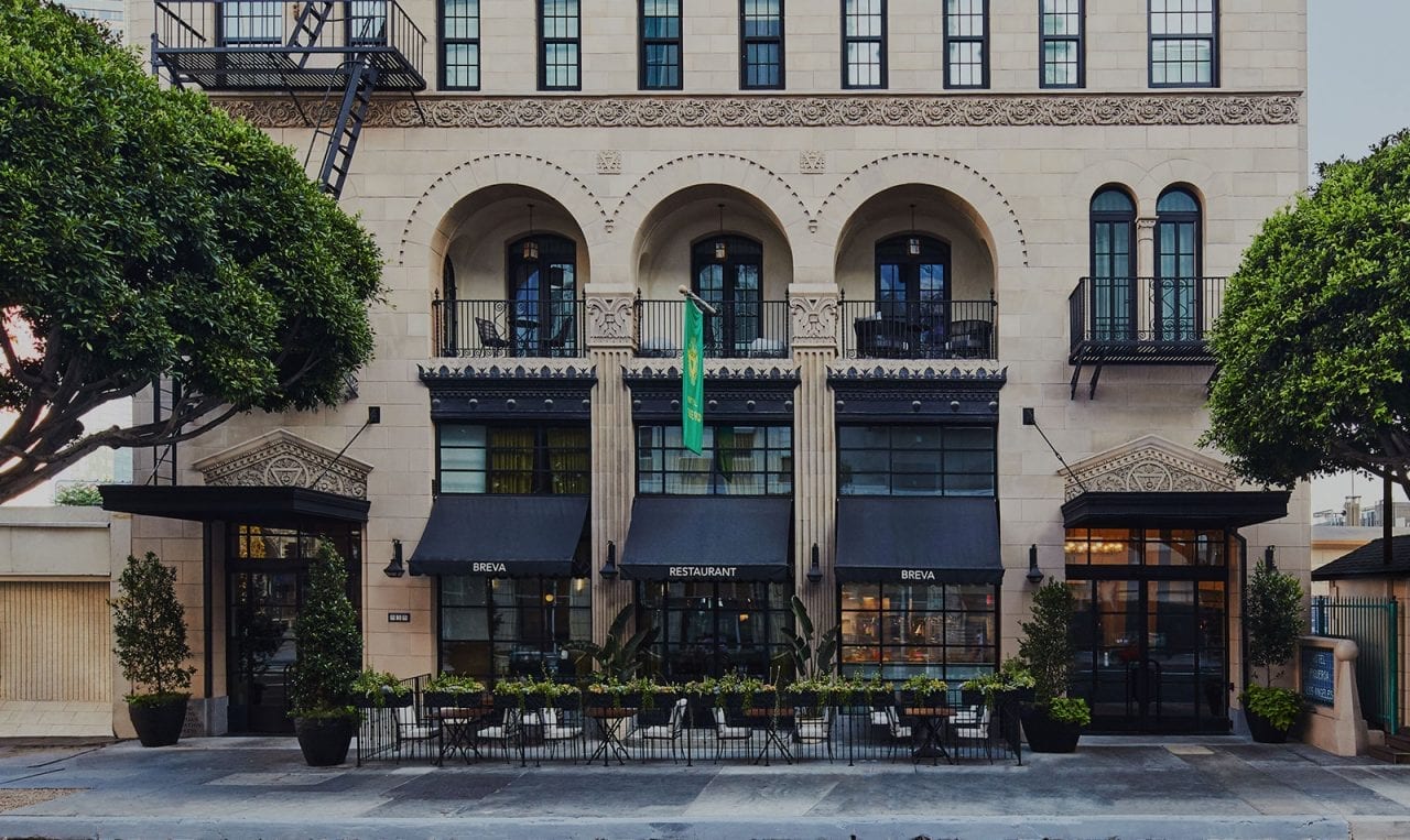 exterior of hotel building